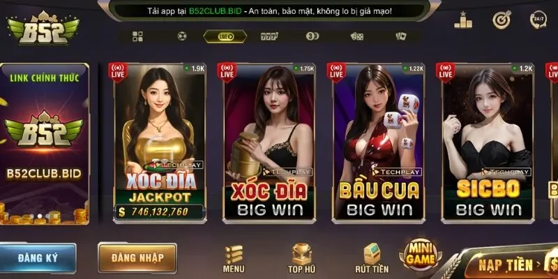 B52 - Sân Chơi Giải Trí Trực Tuyến Với Hàng Trăm Game Hot 2 B52 - Cổng game uy tín năm 2026